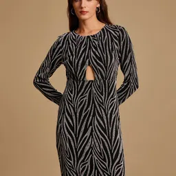 Kazo Women Embellished Bodycon Mini Dress-image-12