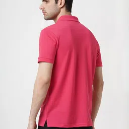 Stitch Hub Men Solid Polo Collar T-shirt image 2