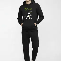 SLOWLORIS Men Printed Hooded Sweatshirt image 5