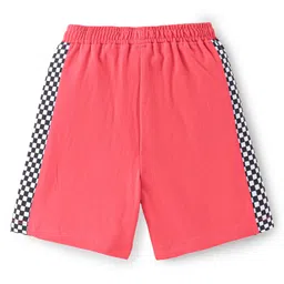 Babyhug Cotton Knit Half Sleeves Night Suit Bear Print - Red image 5