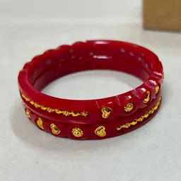 MAA sitala store Set of 2 Gold-Plated Plastic-picture-33