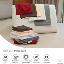 my armor Plain Cotton Filled Zipper Standard Size Pillow Protector image 5