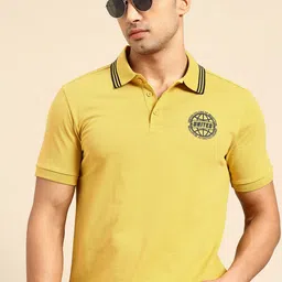 United Colors of Benetton Brand Logo Print Detail Polo Collar T-shirt-picture-40
