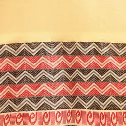 DESH BIDESH Yellow Pure Cotton Taant Saree image 4