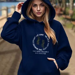 AUSK Women Printed Hooded Neck Long Sleeve Sweatshirt-picture-37