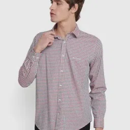 Ben Sherman Red Classic Vichcy Checkered Regular Fit Shirt-picture-25