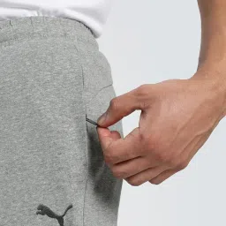 Puma Medium Grey Cotton Regular Fit Sports Shorts image 4