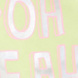 Fame Forever by Lifestyle Kids Lime Green Cotton Printed Shorts image 4