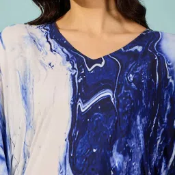 The Kaftan Company Blue Printed Kaftan image 4