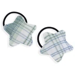 Baby Moo Kids Green & White Chequered Rubber Band image 4