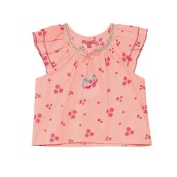 BIBA Girls Peach Printed Top-picture-24