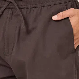 Styli Brown Relaxed Fit Oversized Shorts image 3