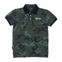 Gini & Jony Kids Green & Black Camouflage Polo T-Shirt-picture-21