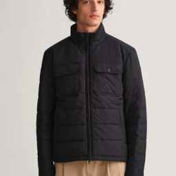 GANT Black Full Sleeves High Neck Jacket-picture-48