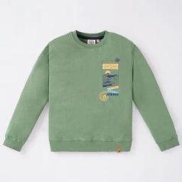Ed-a-Mamma Kids Green Cotton Printed Full Sleeves Sweatshirt-picture-12