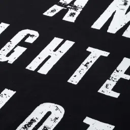 Burnt Umber Black Regular Fit Printed Crew T-Shirt image 4