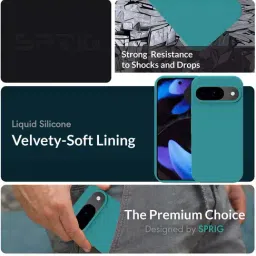 Sprig Back Cover for GOOGLE PIXEL 9 (Blue) image 2