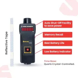 Systems Tech HTM-560 Non-Contact Digital Tachometer and High Intensity Reflective Tape Set image 4
