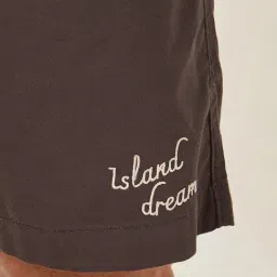 Styli Brown Relaxed Fit Oversized Shorts image 4