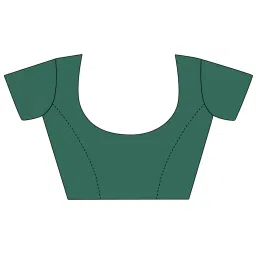 Elora Rama Blue Silk Woven Saree With Unstitched Blouse image 4