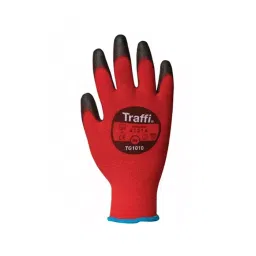 Traffi Work Gloves Black & Green Elastane Glass Fibre HPPE Nylon Polyester Cut Resistant Size 7, TG5010 : A-TG5010-GR-7 (1 Pair)-picture-17