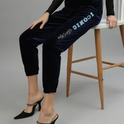 Iconic Navy Mid Rise Joggers image 4