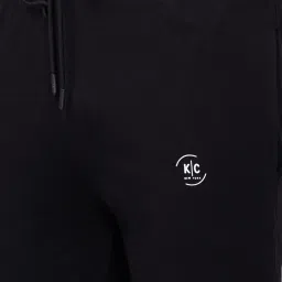 Kenneth Cole Black Slim Fit Printed Joggers image 4
