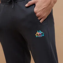 Kappa Grey Cotton Regular Fit Trackpants image 4