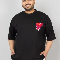 Chkokko Black Relaxed Fit Printed T-Shirt-picture-10