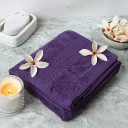 Monte Carlo Jazz-S Purple Cotton Bath Towel-image-18