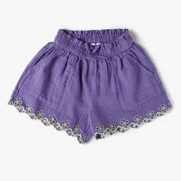 GAP Girls Cut-Work Pattern Mid-Rise Shorts-picture-52