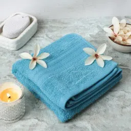 Monte Carlo Jazz-S Blue Cotton Bath Towel-image-2