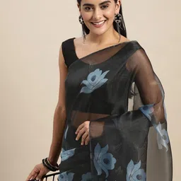 all about you Floral Organza Saree image 3