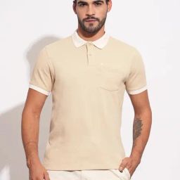 Being Human Beige Regular Fit Polo T-Shirt-picture-15