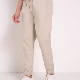 7 Alt By Pantaloons Beige Cotton Slim Fit Joggers image 3