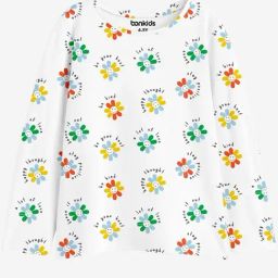 Bonkids Girls Floral Printed Round Neck Long Sleeves Cotton T-Shirt-picture-27