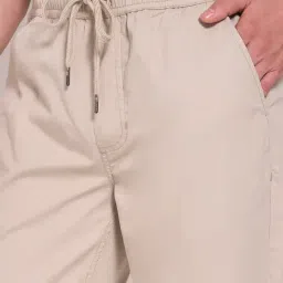 7 Alt By Pantaloons Beige Cotton Slim Fit Joggers image 5