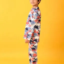 Anthrilo Boys Multicolor Printed Full Sleeves Night Suits image 3