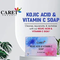 CARET ORGANIC Set Of 2 Kojic Acid & Glutathione , Vitamin C Soap - 75 g  Each image 4