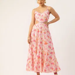 bebe Cut Out Detailed Schiffli Maxi Dress-picture-26