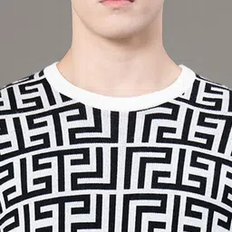 Red Tape Geometric Printed Pullover Sweater image 3