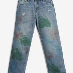 Lilpicks Couture Colour Splash Denim Jeans - Blue-picture-23