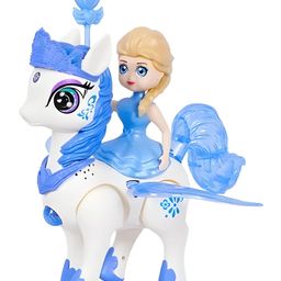 NEGOCIO Electric Pegasus Horse Toy with Light, Sound & Moving Wings for kids- PACK OF 1- COLOR MAY VARY-picture-0