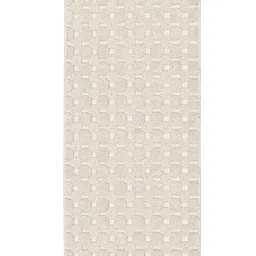 saral home Saralhome Yano Cotton Antiskid Mat & Runner 2pc set Ivory. 45cm x 65cm, 45cm x 100cm image 2