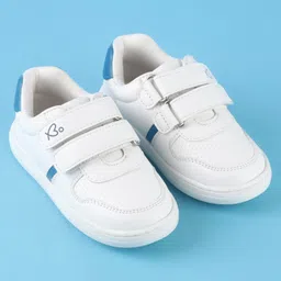 Babyoye Slip On Casual Shoes with Velcro Closure - White image 2