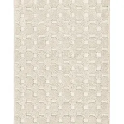 saral home Saralhome Yano Cotton Antiskid Mat & Runner 2pc set Ivory. 45cm x 65cm, 45cm x 100cm image 3