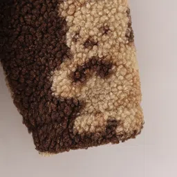 Mark & Mia Full Sleeves Hooded Fur Winter Jacket With Teddy Bear Design - Brown image 5