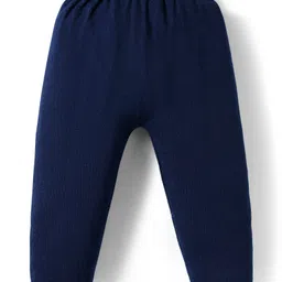 Doodle Poodle Knitted Full Sleeves Sweater Set With Jacquard Knit Design - Navy Blue image 5