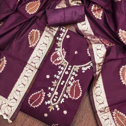 SAINOOR Semi-Stitched Dress Material image 1