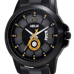 Helix Men Black Analogue Watch - TW023HG20 image 2